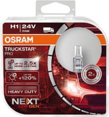 Osram OSRAM H1 24V 70W P14,5s TRUCKSTAR PRE NEXT GEN plus 120% viac svetla 2ks 64155TSP-HCB
