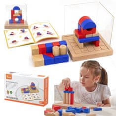 Viga Toys 3D Montessori drevená stavebnica