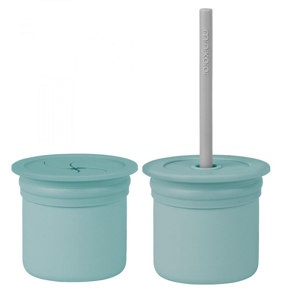 Minikoioi Pitie + Desiata - Aqua Green / Powder Grey