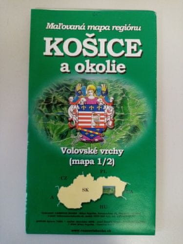 Mapa Košice a okolie