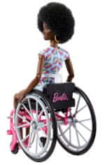 Mattel Barbie Modelka na invalidnom vozíku v overale so srdiečkami - 194 HJT14