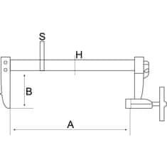 Bahco truhl.sverka rukojet drevo 1 420-50-100