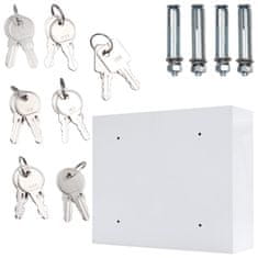 Rottner Key System 6 Outdoor systém úschovy kľúčov biely | Elektronický zámok | 56.5 x 47.4 x 18 cm