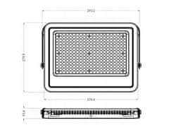 ECOLIGHT LED reflektor PREMIUM LINE - 200W - IP65 - studená biela