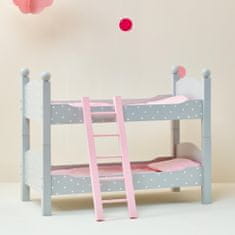 Teamson Olivia's Little World - Dvojposchodová posteľ Polka Dots