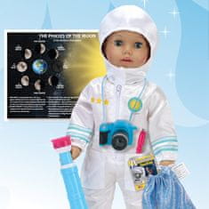 Teamson Sophia's - 18" bábika - 8-dielna sada Smithsonian Astronaut - biela