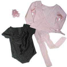 Teamson Sophia's - 18" bábika - Baletný trikot + baletný sveter - svetloružový
