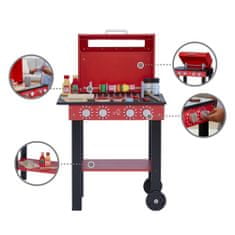 Teamson Teamson Kids - Little Helper Backyard BBQ Play Stand Play Kitchen - červená