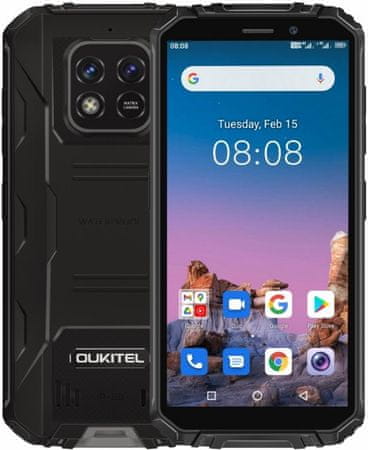 Oukitel WP18 odolný telefón vysoko výkonný odolný telefón IP69K IP68 vojenský štandard odolnosti MIL-STD-810G vysoká kapacita batérie dlhá výdrž duálny fotoaparát čítačka tváre Bluetooth 5.0 18W rýchlonabíjanie vyspelá GPS 5G pripojenie podpora siete LTE internet