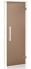 Horavia Dvere saunové "A" 8x21 Satin Bronze 790x2090 mm White