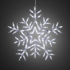 Exihand Snehová vločka 4470-203, 90 LED studená biela s 8-mi funkciami, priemer 58 cm
