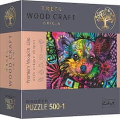 Puzzle Barevné štěně 501 dílků - Wood Craft Origin puzzle