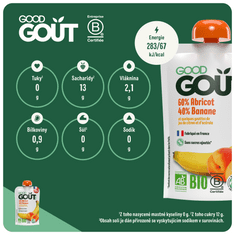 Good Gout BIO Marhuľa s banánom 3x 120 g