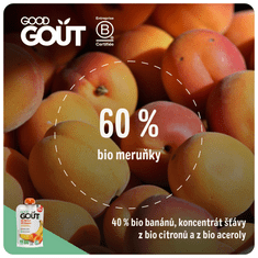 Good Gout BIO Marhuľa s banánom 3x 120 g