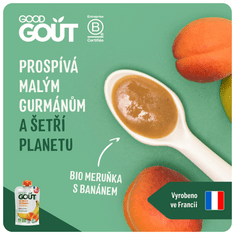 Good Gout BIO Marhuľa s banánom 3x 120 g