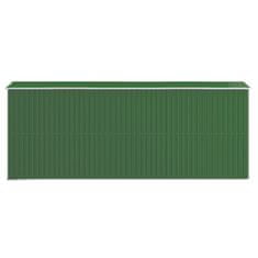 Petromila vidaXL Záhradná kôlňa zelená 192x523x223 cm pozinkovaná oceľ