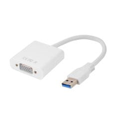 Northix Adaptér USB 3.0 na VGA – biely 