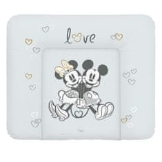 Ceba Baby CEBA Podložka prebaľovacia mäkká na komodu (85x72) Disney Minnie & Mickey Grey