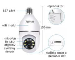 Innotronik Vnútorná PTZ otočná Wi-Fi IP kamera ICS-R7 - 3Mpix, autotracking