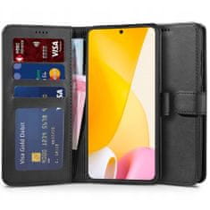 Tech-protect Wallet knižkové puzdro na Xiaomi 12 Lite, čierne