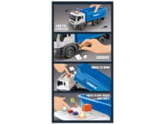 Lean-toys Stavebné vozidlo Sklápač 1:16 Blue Lift Trailer