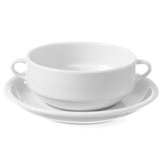 shumee Porcelánová miska na bujón biela OPTIMA 380ml sada 12 ks. - Hendi 770924