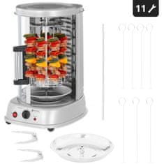 shumee MINI hriankovač kebab gril zeleninový gyros vertikálny 3v1 1500W Royal Catering RCGV-1400