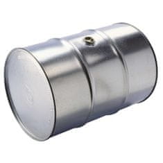 shumee 200L galvanizovaný oceľový kovový bubon, 2'' otvor v bočnej stene