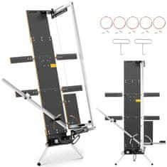 shumee Strojový termo nôž na rezanie polystyrénu SET držiak široký stojan 5 x drôt 130 cm