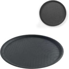 shumee Čašnícky podnos protišmykový, okrúhly, priem. 35 cm - čierna