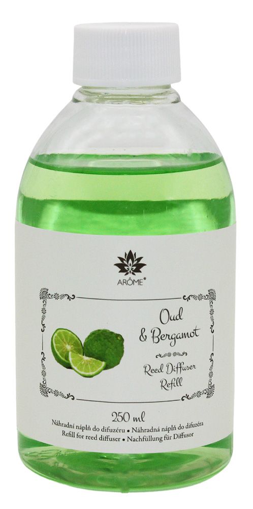 Arôme Náhradná náplň do difuzéra 250 ml Oud a Bergamot