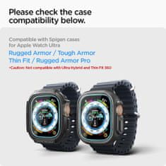 Spigen Ochranné Tvrdené Sklo Glas.Tr ”Ez Fit” 2-Pack Apple Watch Ultra 1 / 2 (49 Mm) Clear