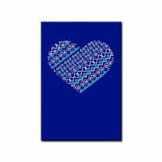 Zápisník Folk Heart/blue