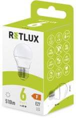 Retlux RLL 439 G45 E27 miniG 6W CW