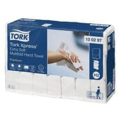 Tork 100297 Xpress M uteráky skladané, extra jemné, 2 vrstvy, biele - 2100 ks