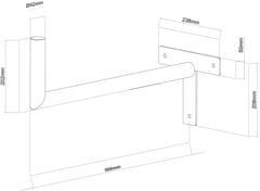 STELL SHO 1122 držiak antén na zeď 50cm