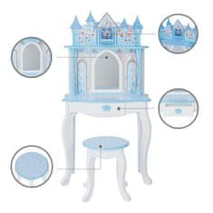 Teamson Fantasy Fields - hracia súprava Dreamland Castle Vanity Set - biela / ľadovo modrá