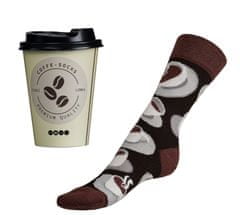 Ponožky Káva set v darčekovom balení - 38-41 - hnedá, béžová, biela