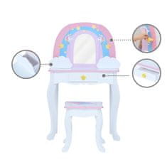 Teamson Fantasy Fields - Little Dreamer Rainbow Medium Toy Vanity - ružová