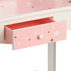Teamson Fantasy Fields - Fashion Twinkle Star Prints Gisele Play Vanity Set - Pink / White