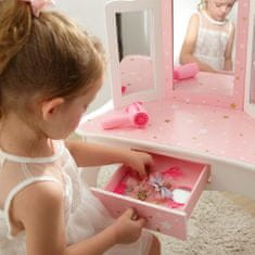 Teamson Fantasy Fields - Fashion Twinkle Star Prints Gisele Play Vanity Set - Pink / White
