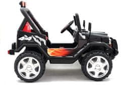 Lean-toys Dvojmiestne batériové auto Raptor 2x45W Black