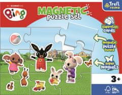 Trefl Magnetická puzzle sada Zábavný svet zajačika Binga