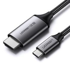 shumee Adaptérový kábel HDMI na USB-C 4K 60Hz 1,5m čierno-sivý