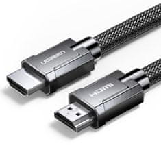 shumee Kábel HDMI 2.1 8K 4K 3D 48Gbps HDR VRR QMS ALLM eARC QFT 2m sivý