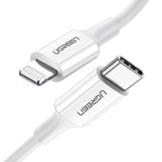 shumee Kábel pre iPhone MFi USB-C - Lightning 20W 3A 0,5m biely