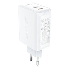 AceFast Acefast A29 PD 50W GaN sieťová nabíjačka, 2x USB, (biela)