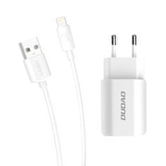 DUDAO Sieťová nabíjačka 2x USB 5V / 2,4A + Lightning kábel - Biela KP26481