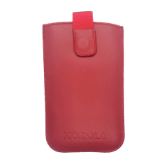 Mobiola Vysúvacie púzdro pre tlačidlový telefón Mobiola MB700, vyrobené na Slovensku, kožené, červené