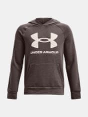 Under Armour Mikina UA RIVAL FLEECE HOODIE-BRN S